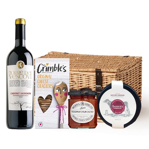 Torre dei Vescovi Cabernet Sauvignon 75cl Red Wine And Cheese Hamper
